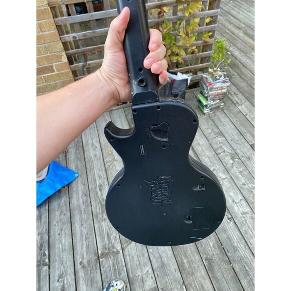 Black Guitar Hero Les Paul Gibson Wireless PS3 Sony 3 ~~ No Dongle - Picture 3 of 3